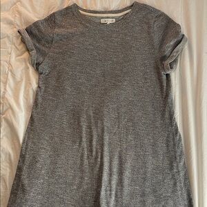 Lou & Grey Woven Gray Short Sleeve Dress